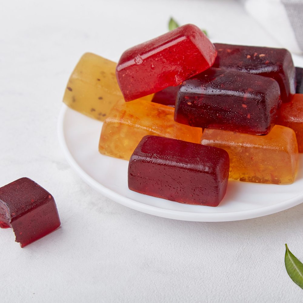 Natural homemade jelly. Healthy food sugar free, gluten free, diet and perfect for children.